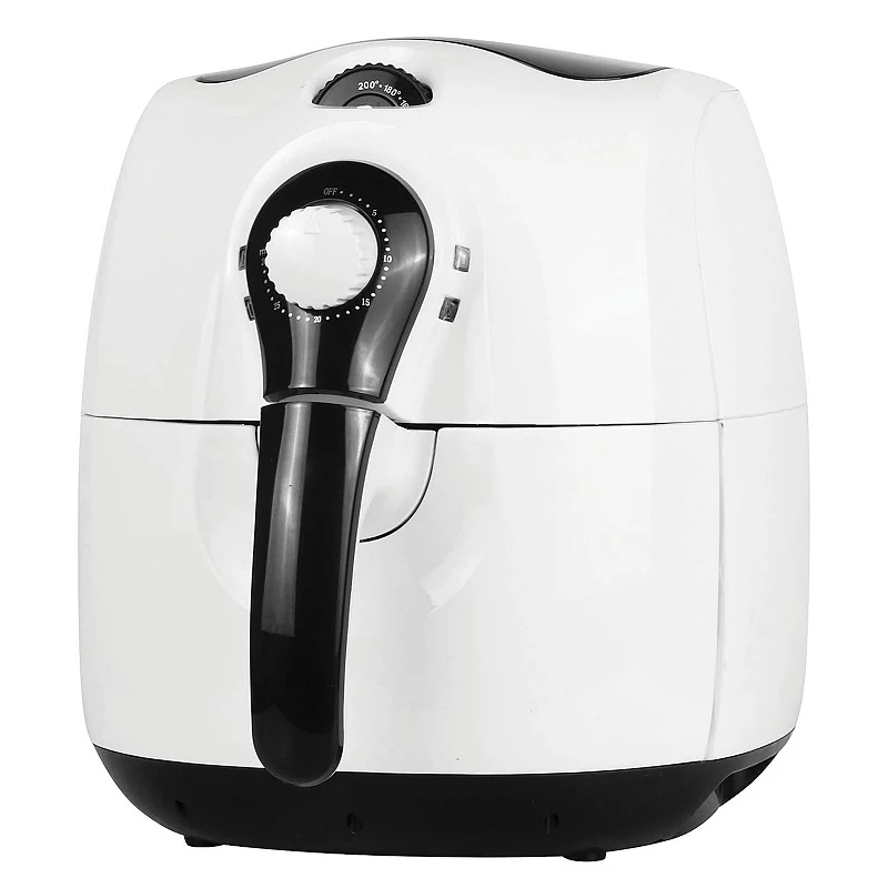 Brentwood 3.7 Quart Electric Air Fryer in White with Timer and Temperature Control