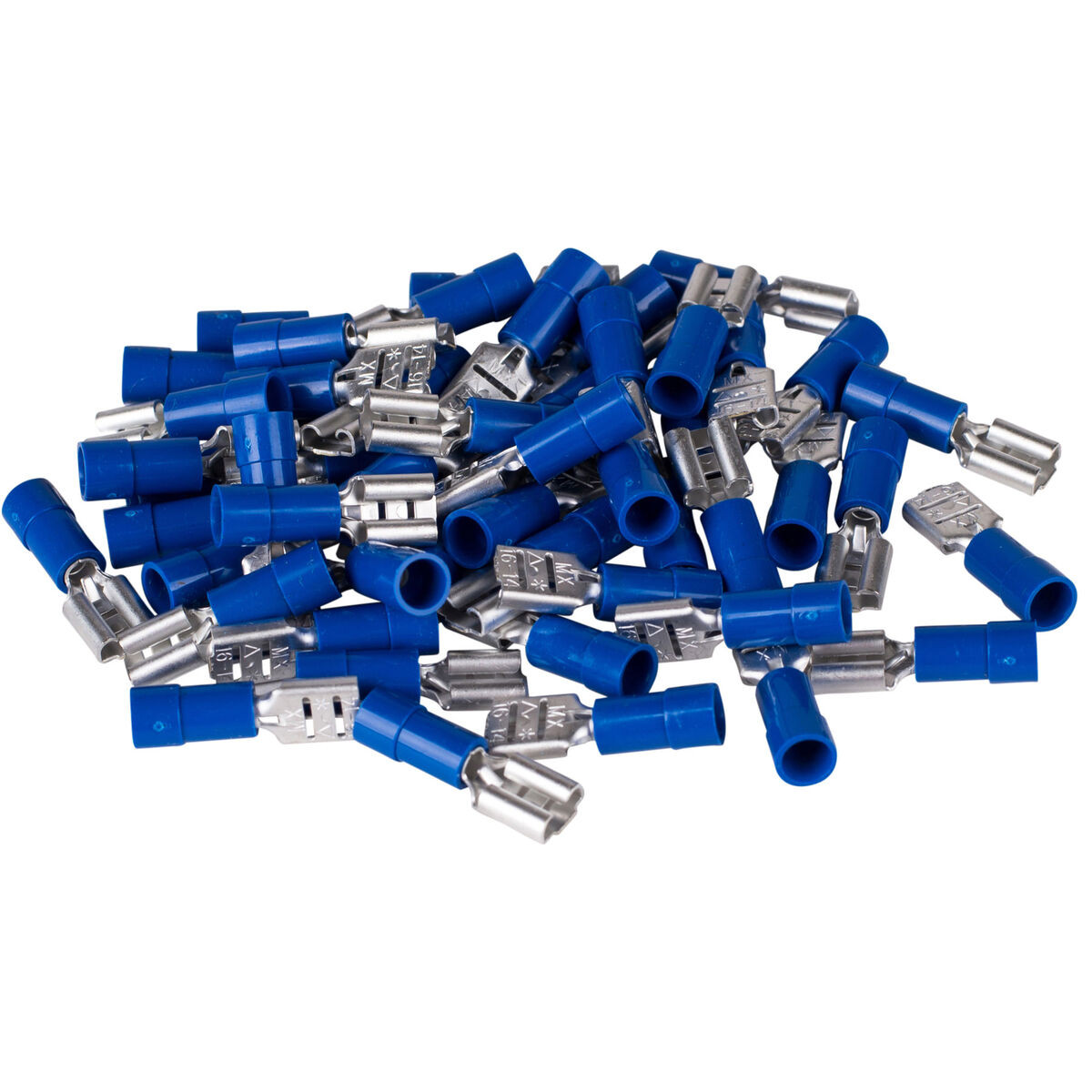 0.205(16-14) Female Disconnect Crimp Terminal Blue 50 Pcs.