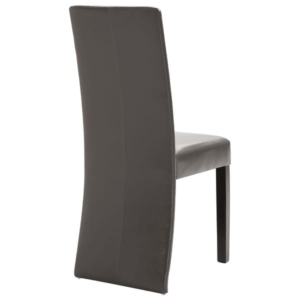 Dining Chairs 2 pcs Gray Faux Leather