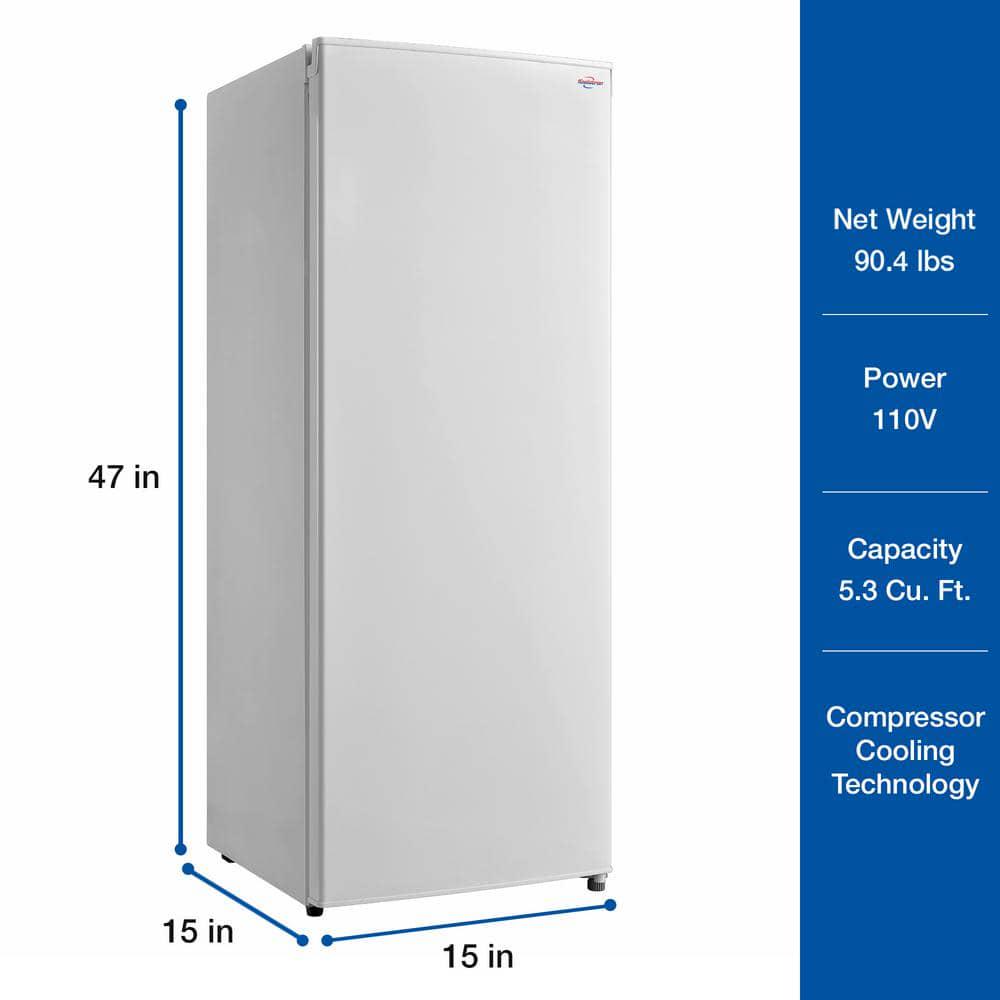 Koolatron Slim Upright Freezer 53 cu ft