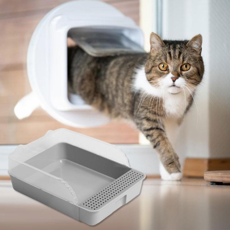 Cat Litter Box with Lid， Enclosed Cat Potty， Top Entry Anti-Splashing Cat Toilet， Easy to Clean Including Cat Litter Scoop - 27