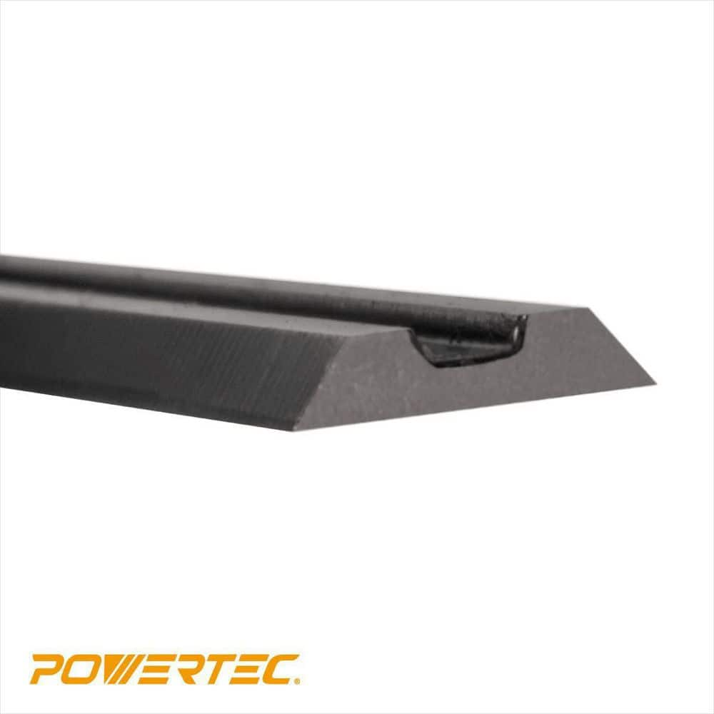 POWERTEC 3-1/4 in. HSS Hand Held Planer Blades Replacement for Ryobi, Black&Decker, Craftsman, DeWalt, Hitachi, Makita, Wen, 2 PK 12840