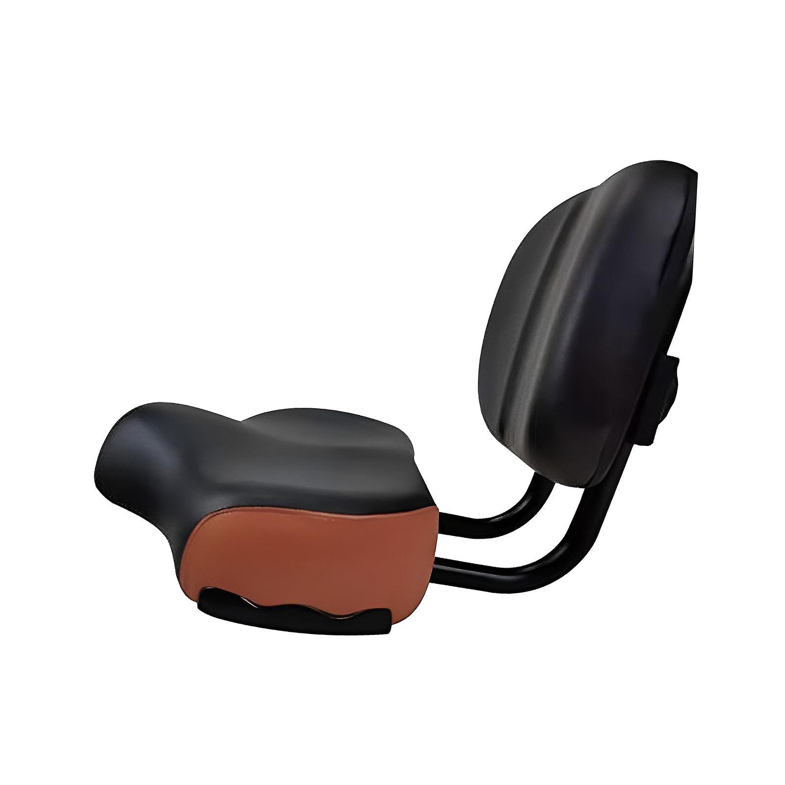 Bicycle Saddle Extra Wide Seats Soft Tricycle Saddle Bike Seat With Backrest Black Brown