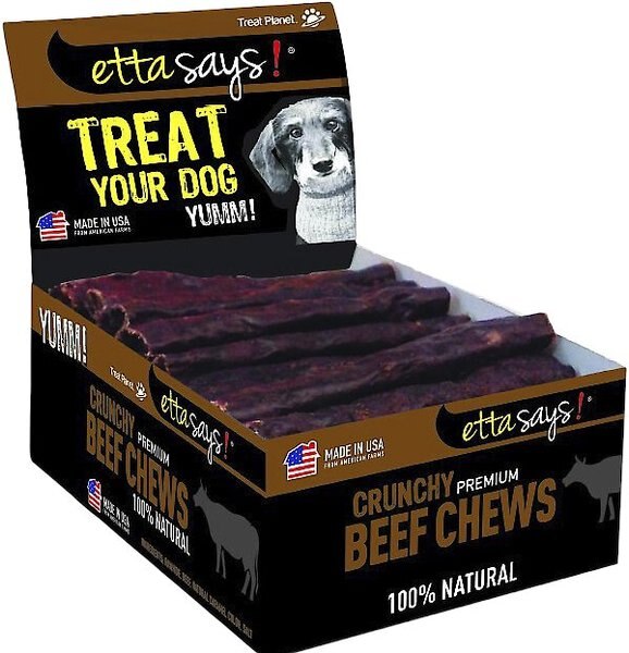 Etta Says! Crunchy Beef Chews Dog Treats