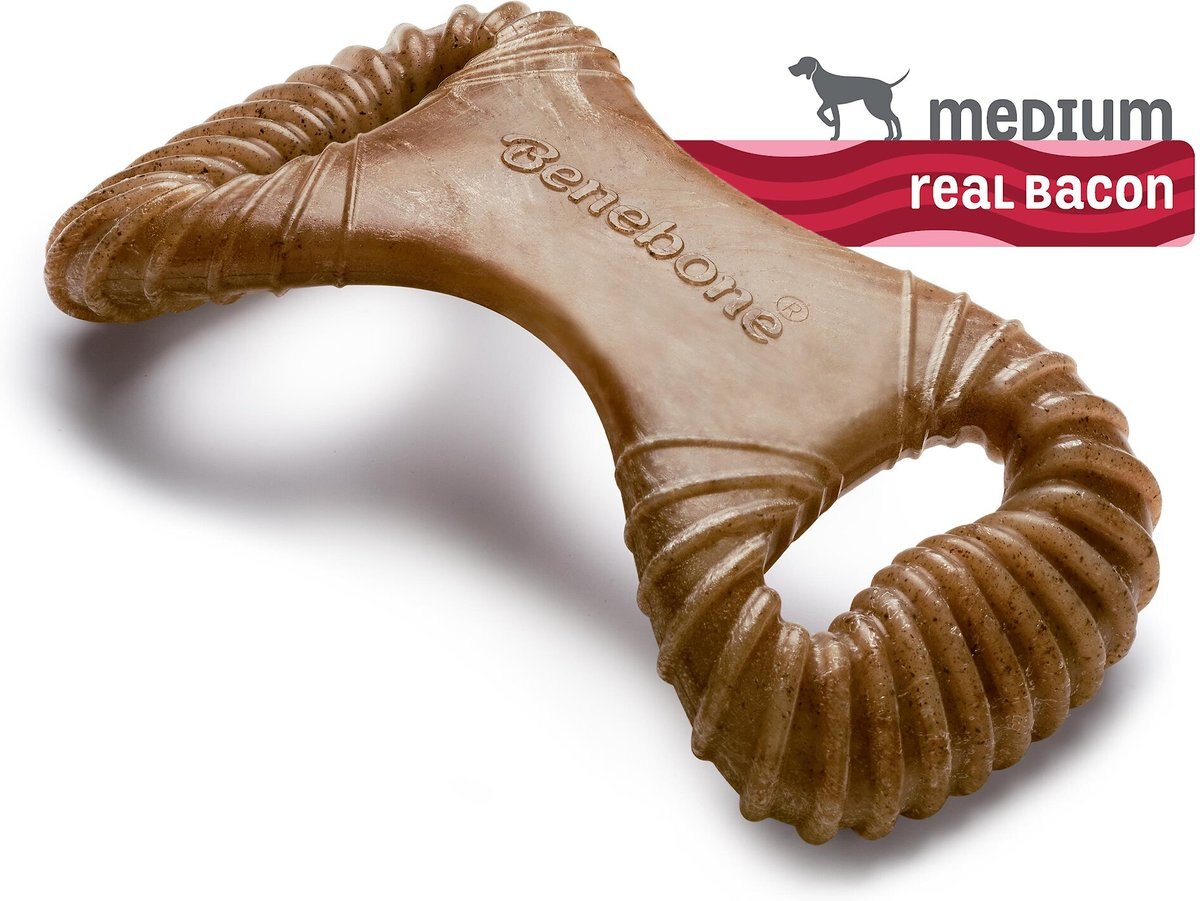 Benebone Bacon Flavor Dental Tough Dog Chew Toy