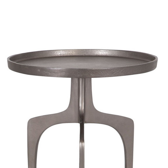 Benjara BM277049 22 Inch Metal Round Accent Table ...