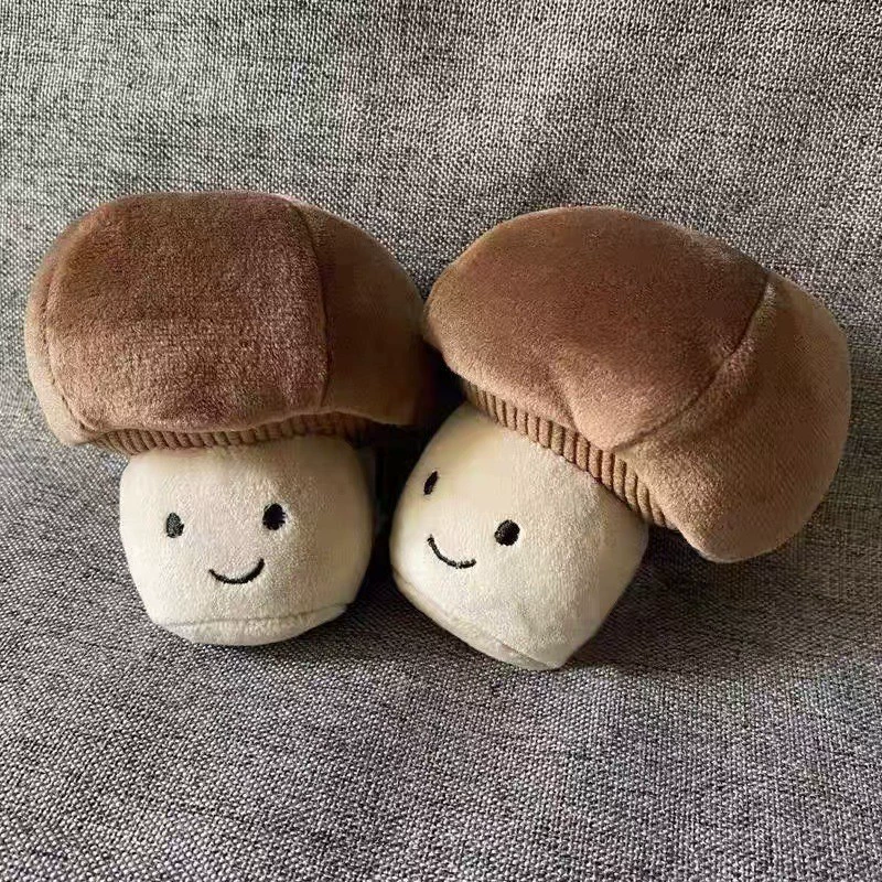 Lively and cute mushroom doll, soothing plush toy