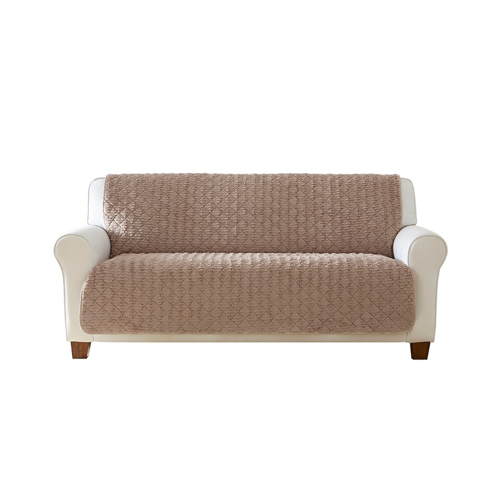 SureFit Alex Quilted Fur Furniture Protector   68x75