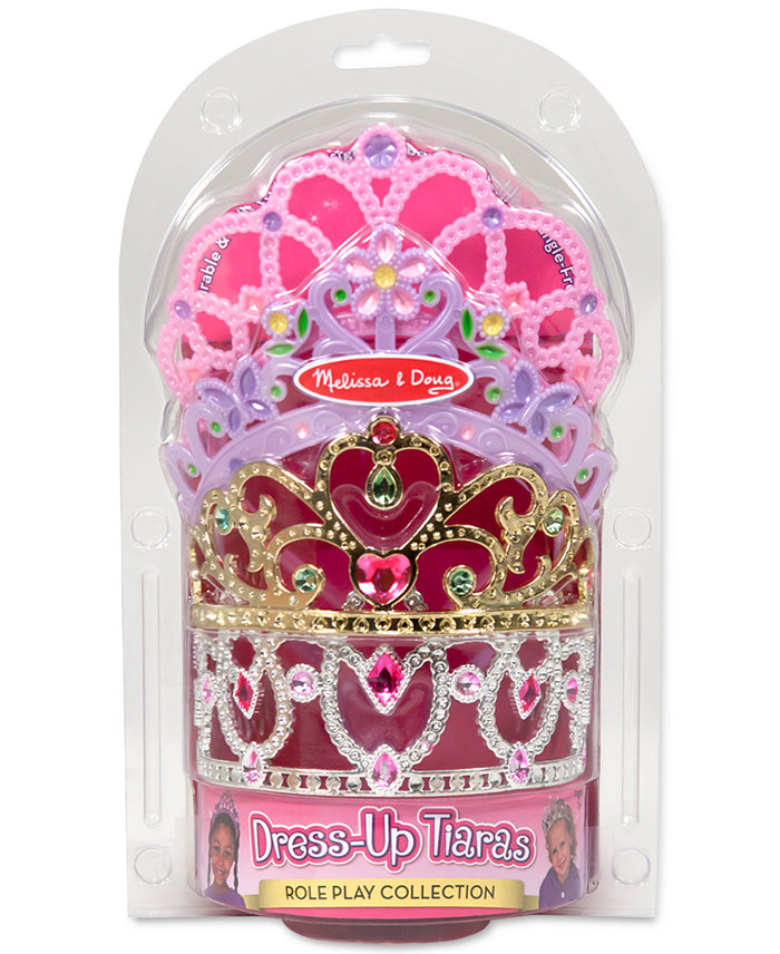 Melissa and Doug Girls 4-Pack Dress-Up Tiaras