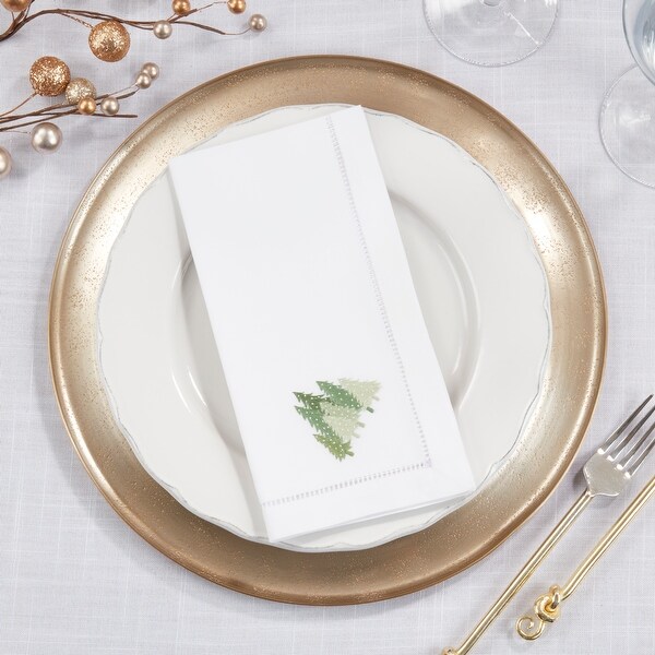 Pine Forest Embroidered Napkin (Set of 6)