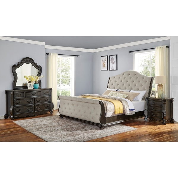 Gracewood Hollow Raymond 4-Piece Sleigh Bedroom Set - - 31272676