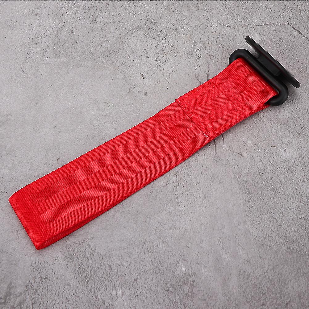 Universal Car Towing Rope Racing Personality Tow Strap Front Rear Bumper Decoration (red)