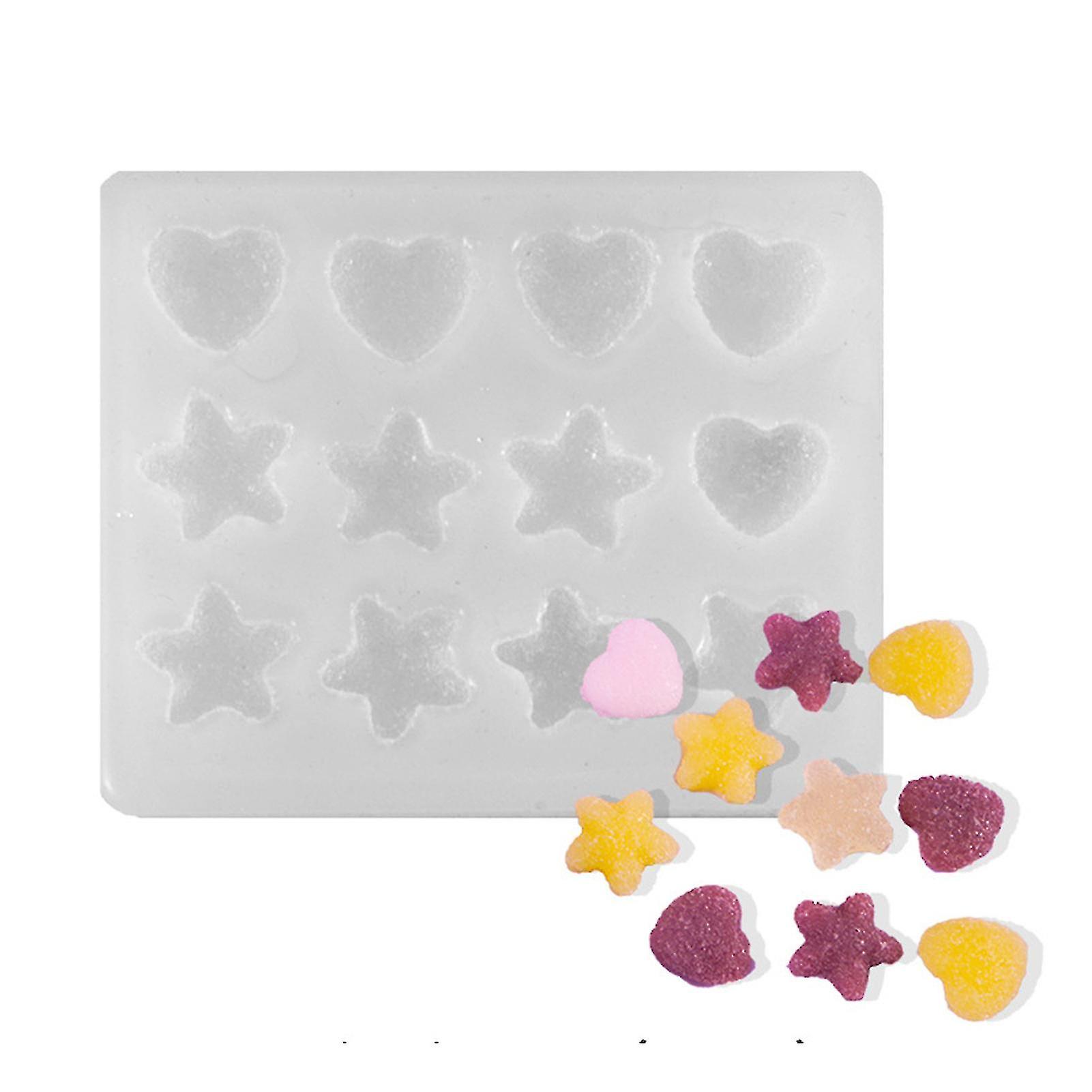 Love Heart Silicone Stencil Casting Die Diy Craft Soft Templates For Candle Wax