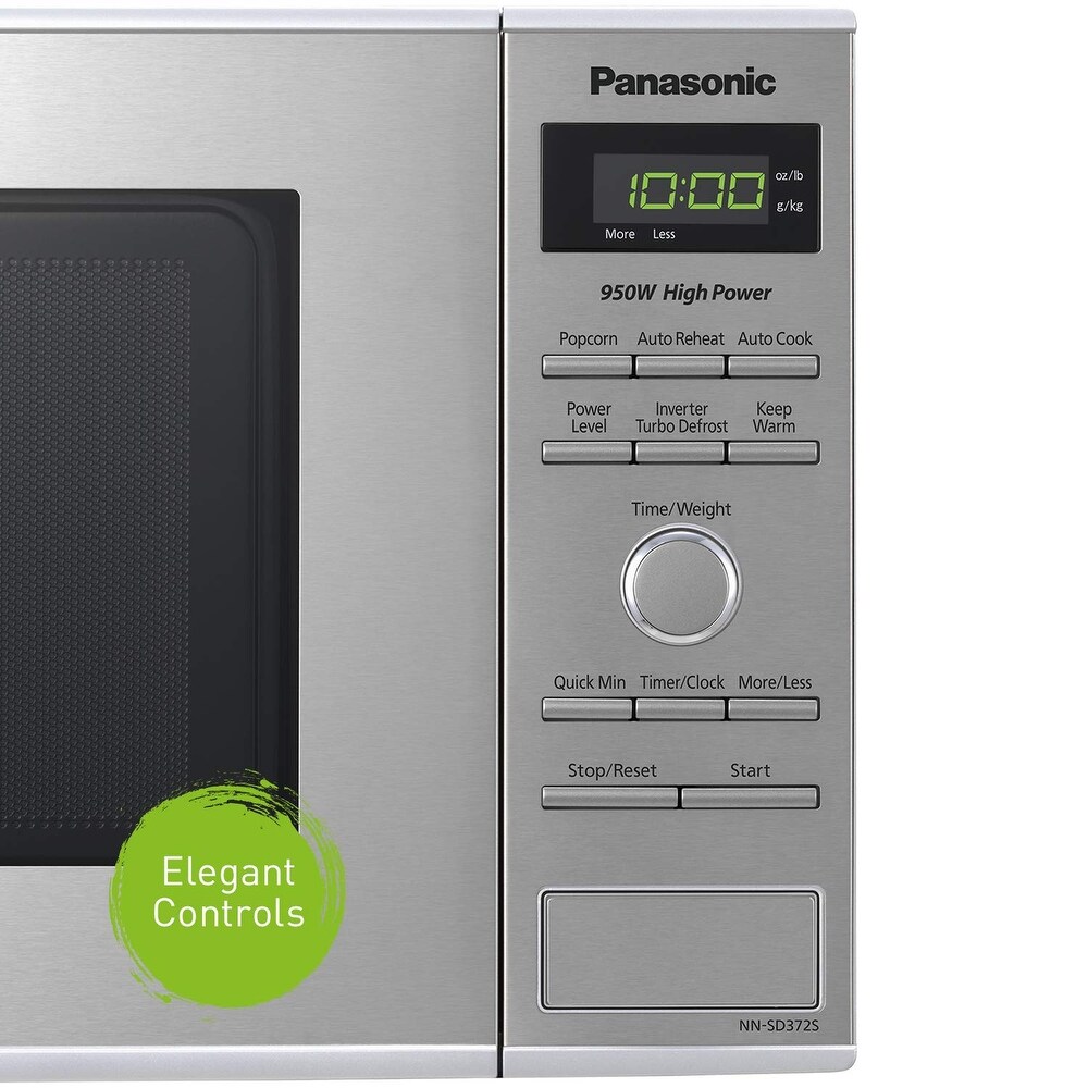 Microwave Oven NN SD372S Stainless Steel Countertop/Built In with Inverter Technology and Genius Sensor  0.8 Cu. Ft  950W