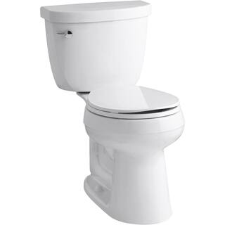 KOHLER Cimarron 2-piece Complete Solution 1.28 GPF Single Flush Round Toilet in White (Slow-Close Seat Included) K-78249-0