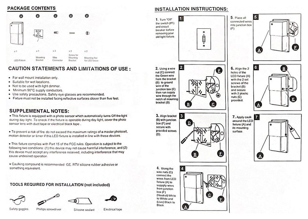 13 Watt LED Dusk to Dawn Outdoor Security Wall Pack   Transitional   Outdoor Wall Lights And Sconces   by homeseason inc  Houzz