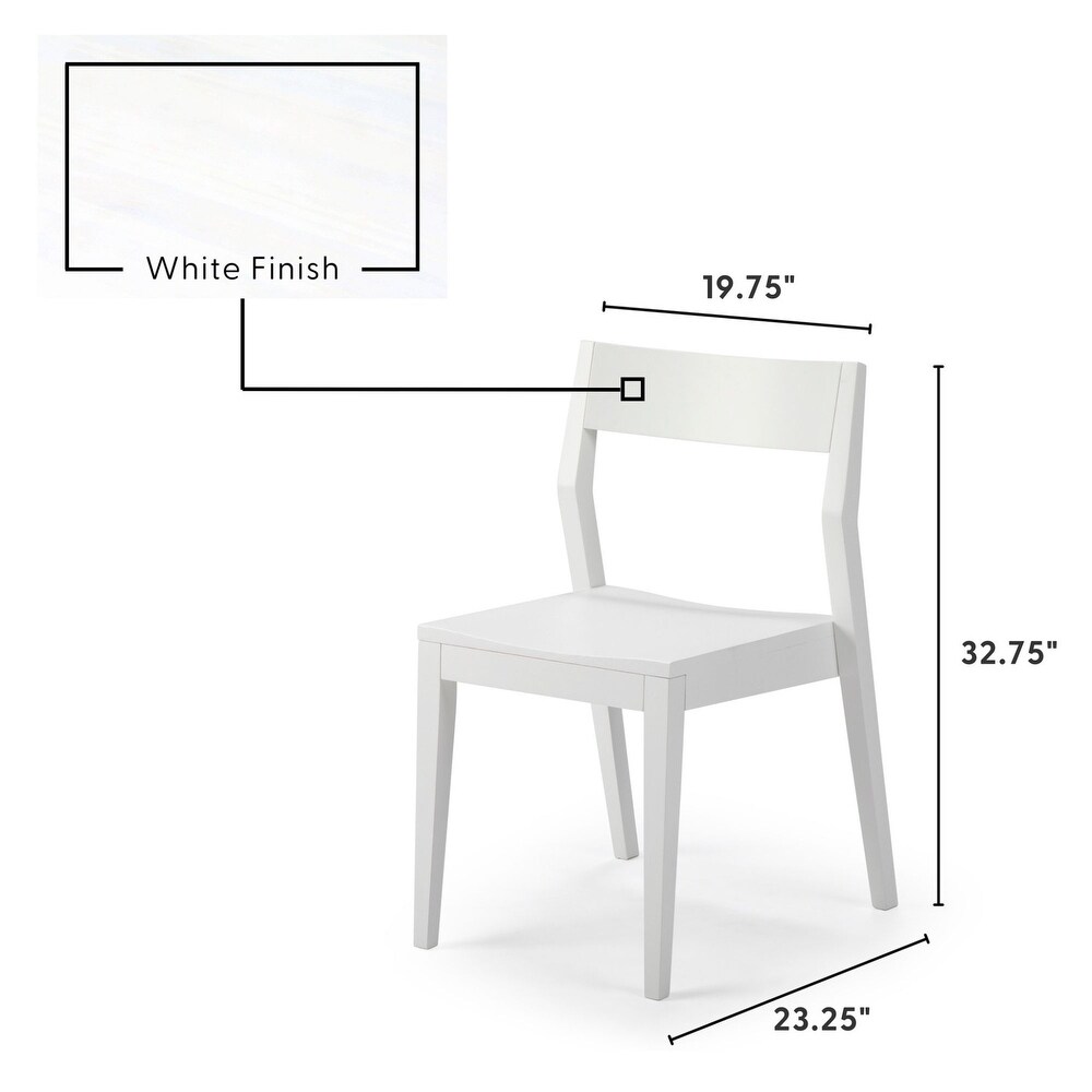 Plank and Beam Modern Solid Wood Dining Chair   N/A