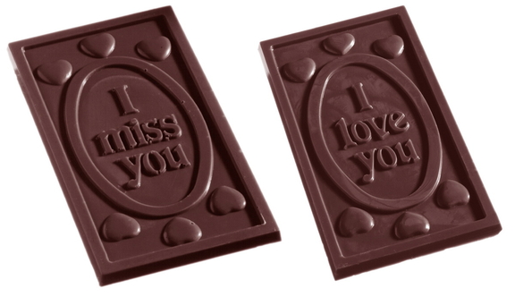 Chocolate World CW2211 Chocolate mould i love you