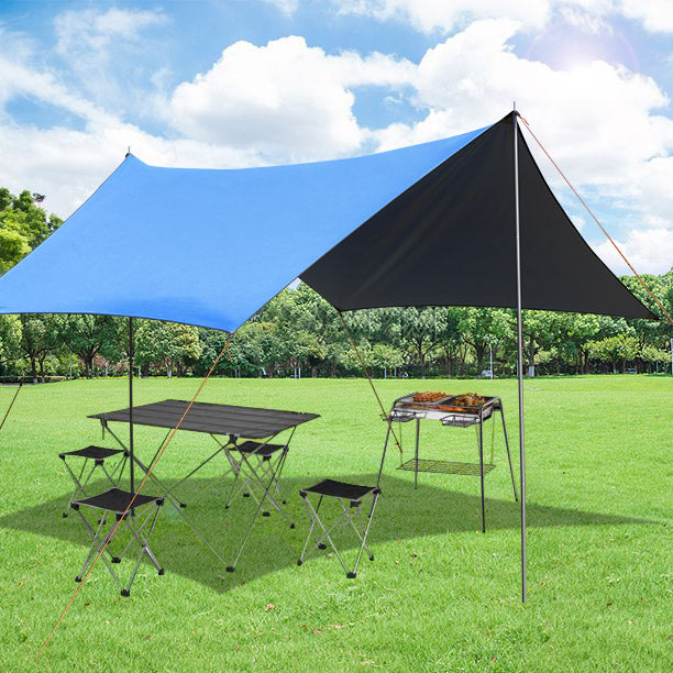 SUGIFT Family Portable Sun Shelter Beach Tent Canopy 10' x 10' UPF50+ Blue