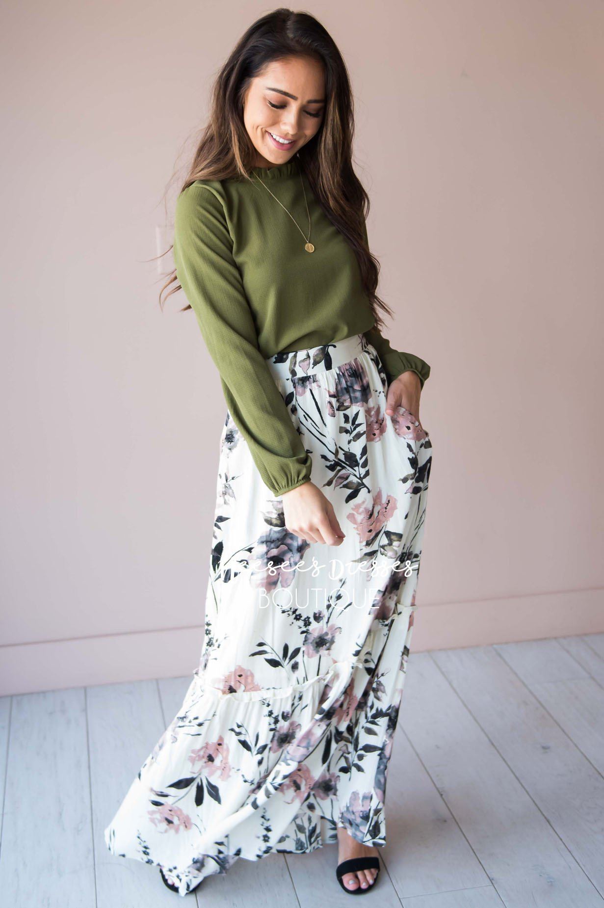 Ready for the Day Floral Skirt