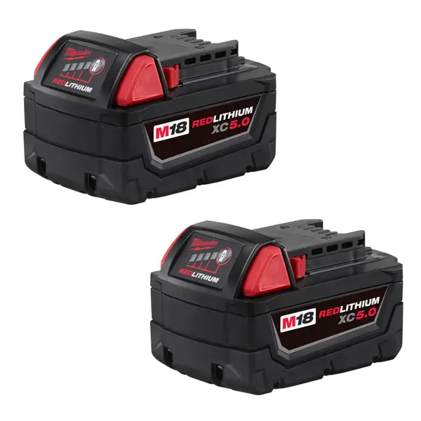 Milwaukee 48-11-1852 M18 18V XC 5.0Ah Extended Capacity Battery 2-Pack