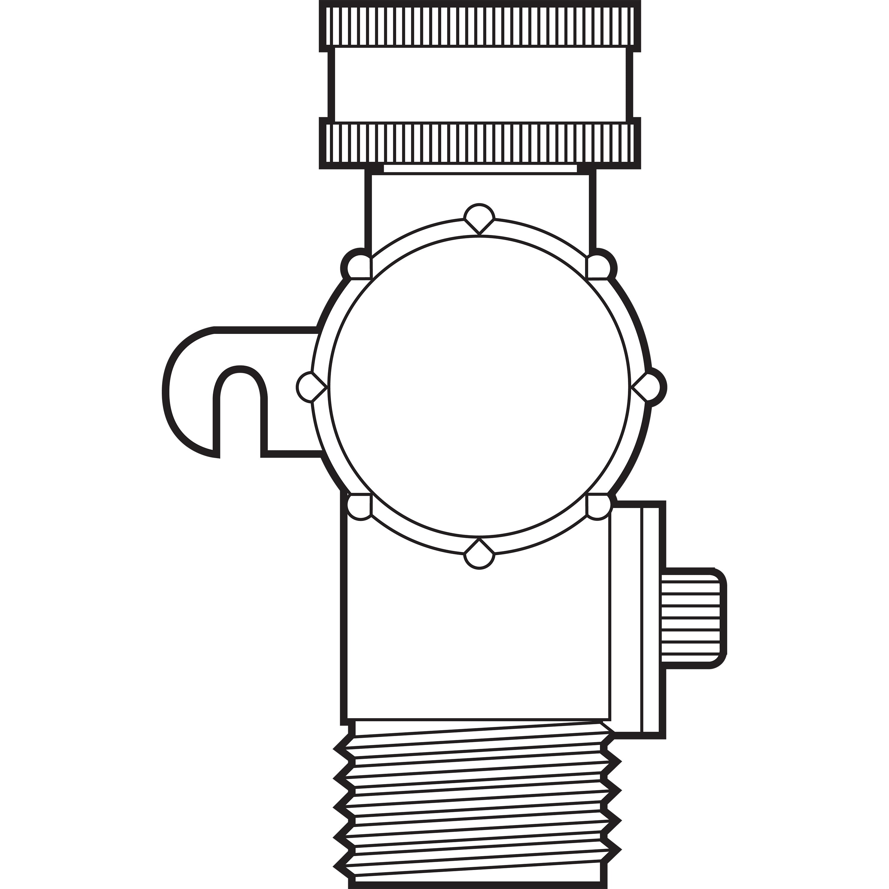 Orbit 3-Port Plastic Hose Faucet Manifold with Shut-off Valves and 2-Side Connections， Green