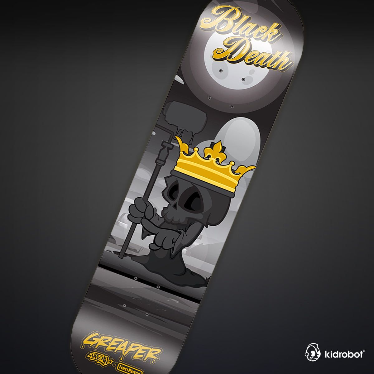 Greaper Skate Deck by Sket One - Black Death Edition (Limited Edition of 50)