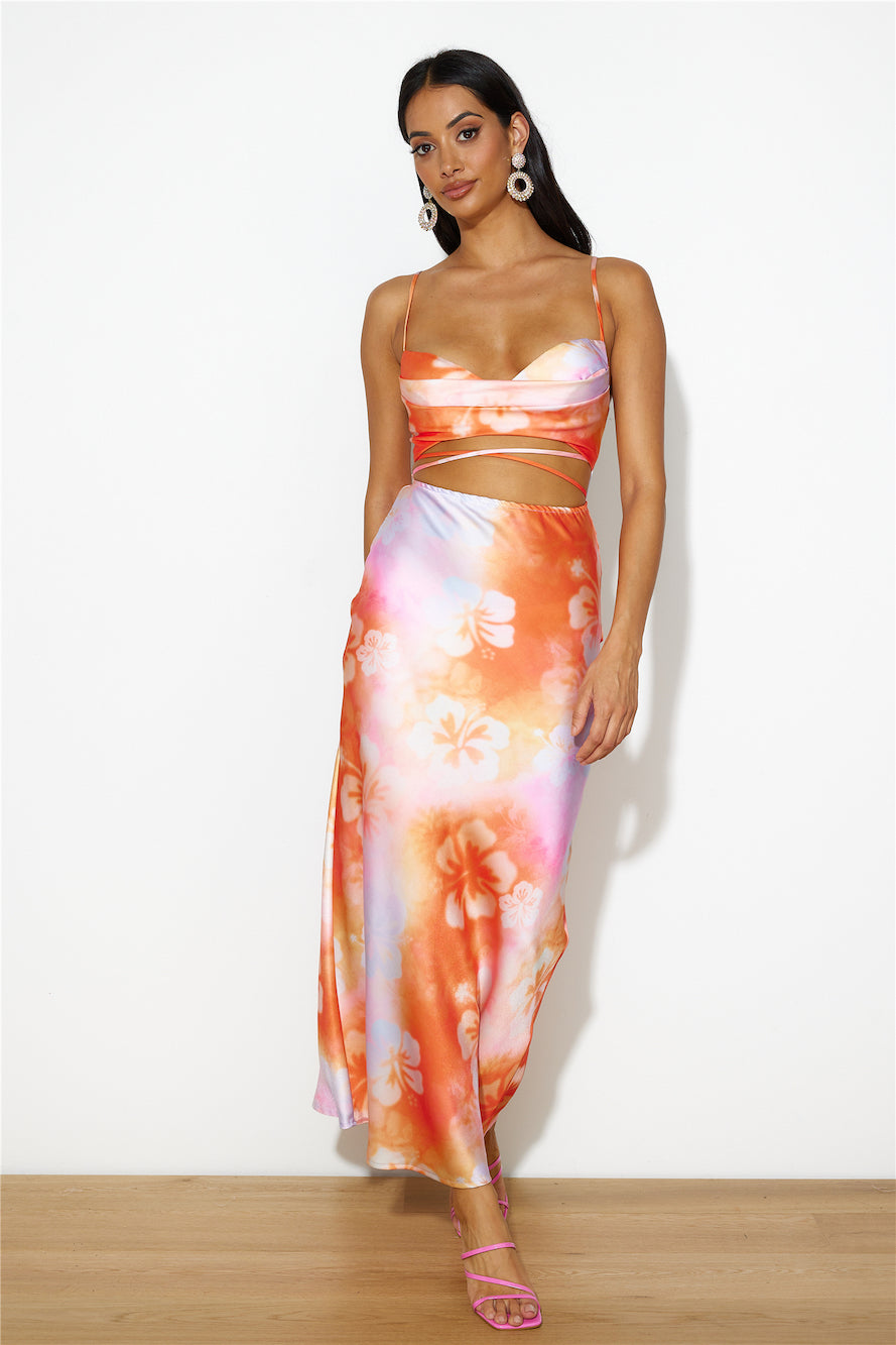 Dreamy Fit Maxi Dress Orange