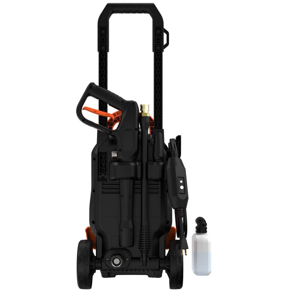 BLACK+DECKER 1850 PSI 1.2 GPM Cold Water Electric Pressure Washer with Integrated Wand and Hose Storage BEPW1850