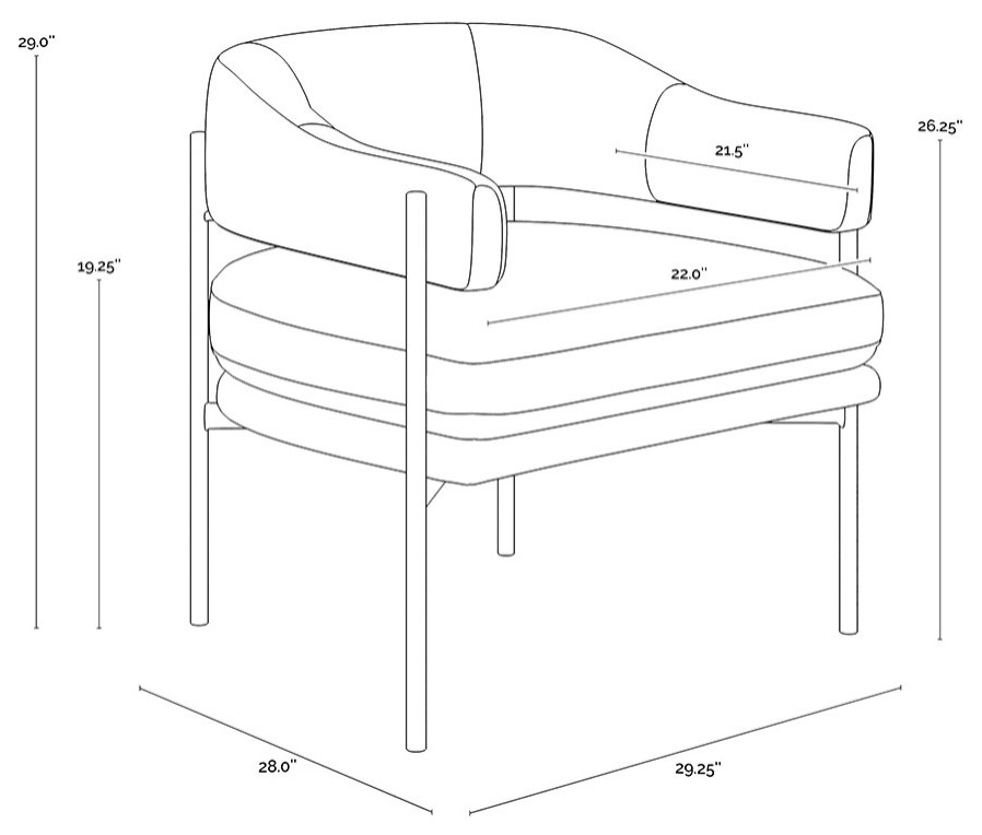 Lola Lounge Chair   Contemporary   Armchairs And Accent Chairs   by Sunpan Modern Home  Houzz