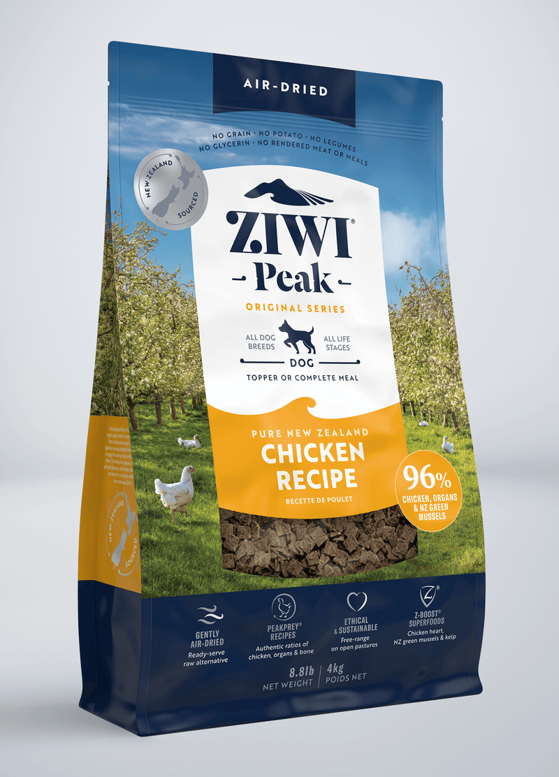 ZiwiPeak Grain Free Air-Dried Free-Range Chicken Recipe Dry Dog Food