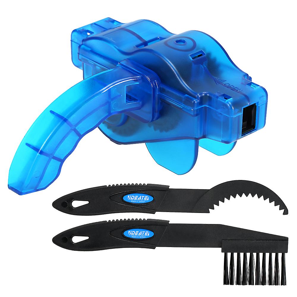 Bicycle Chain Cleaner Scrubber Brushes Mountain Bike Chain Gear Cleaner Maintenance Cleaning Brush Tools Kit No.202324