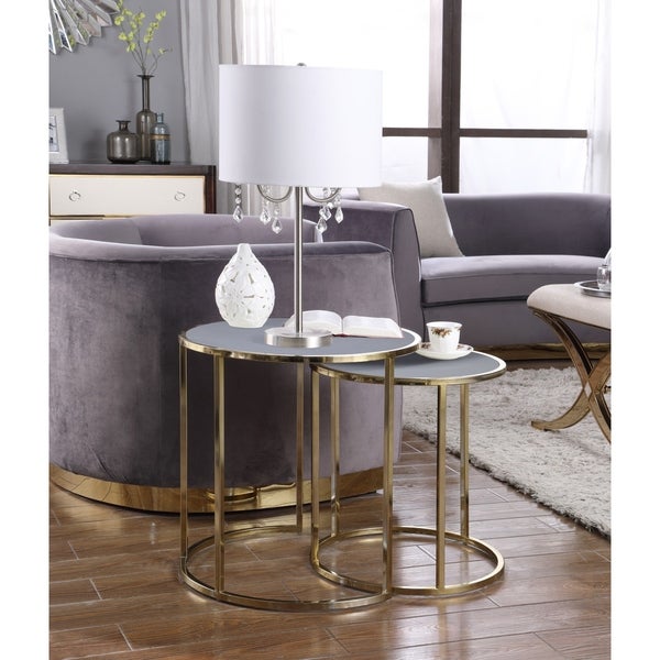 Chic Home Olivia Nightstand Side Table 2 Piece Set