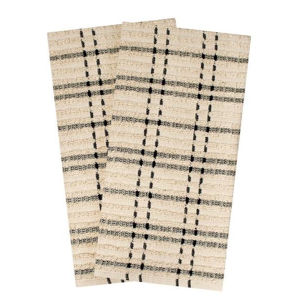 John Ritzenthaler Co Royale Check Kitchen Towels 2 pack