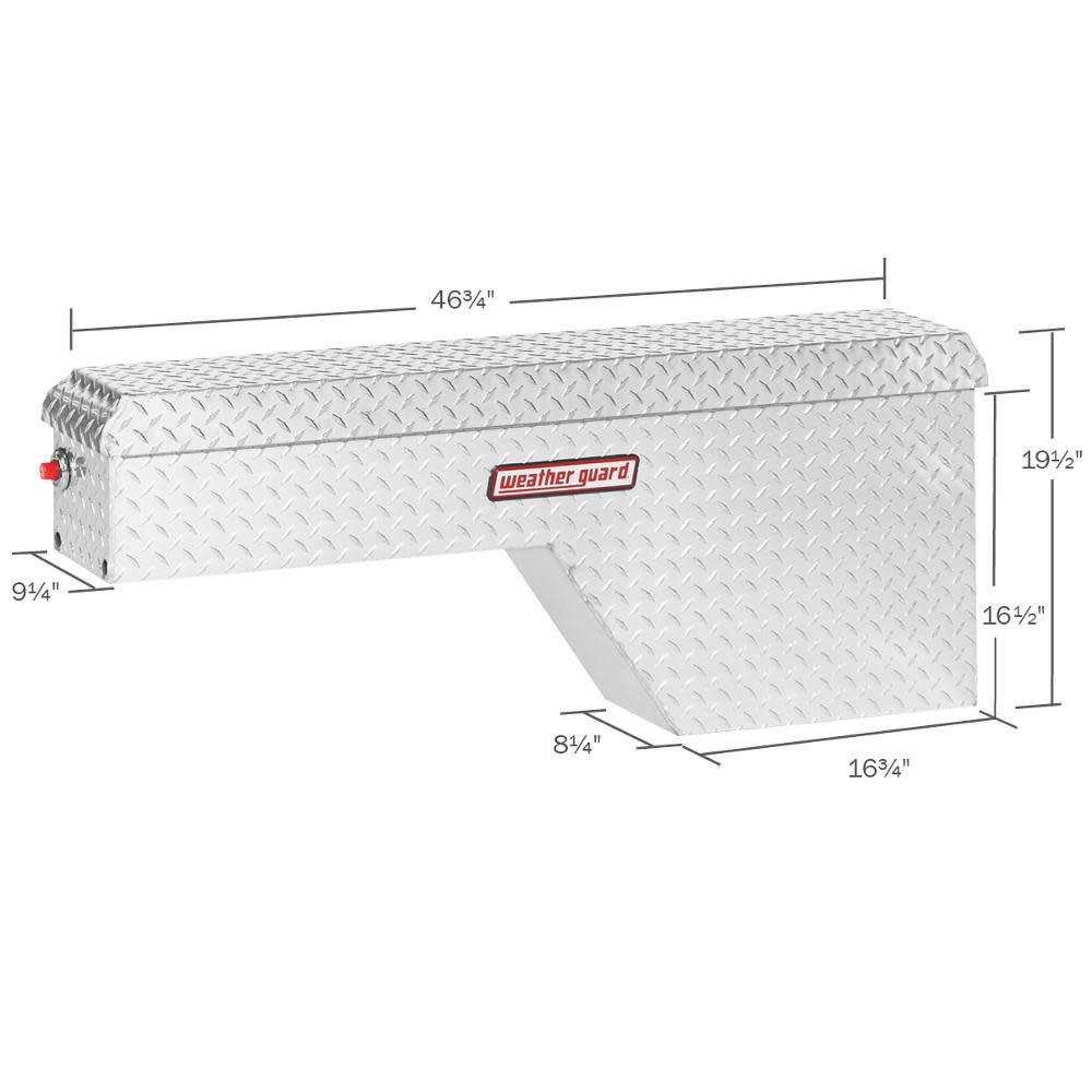 Pork Chop Box， Aluminum， Passenger Side， 2.1 Cu. Ft. ;