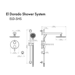 ZLINE Kitchen and Bath El Dorado 2-Spray Patterns with 2.0 GPM 7.9