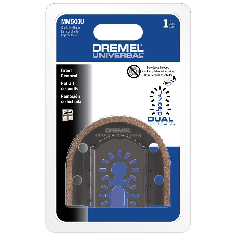 Dremel Universal 116 in. Grout Removal Oscillating Multi-Tool Blade (1-Piece) MM501U