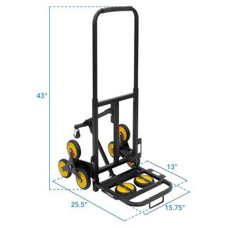 MOUNT-IT! 330 lbs. Capacity Steel Stair Climbing Dolly Hand Truck MI-924