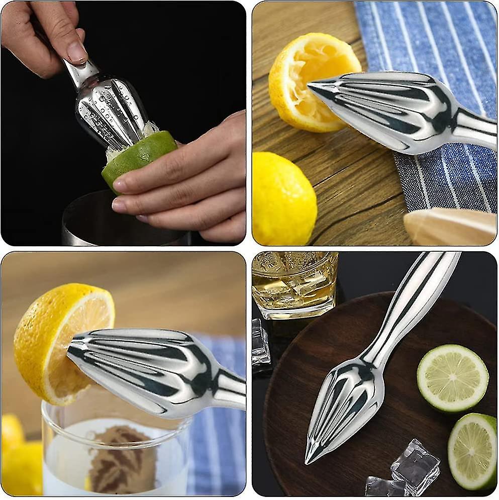 Stainless Steel Manual Lemon Juicer Hand Press Lemon Reamer Metal Fruit Squeezer Juicer