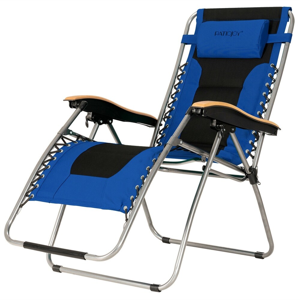 Oversize Folding Adjustable Padded Zero Gravity Lounge Chair