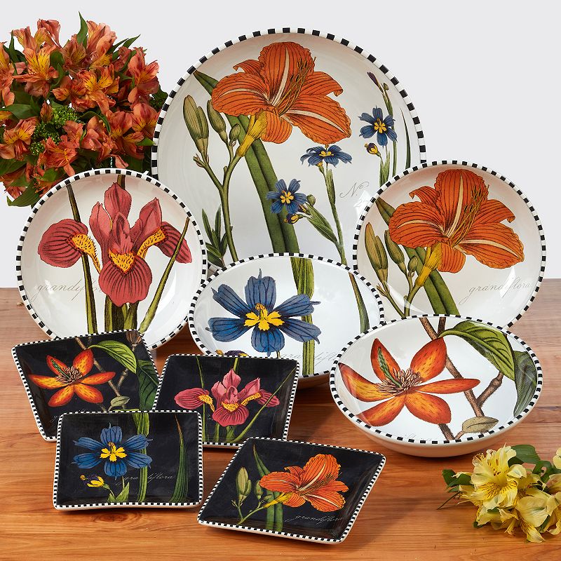 Certified International Botanical Floral 16-pc. Dinnerware Set