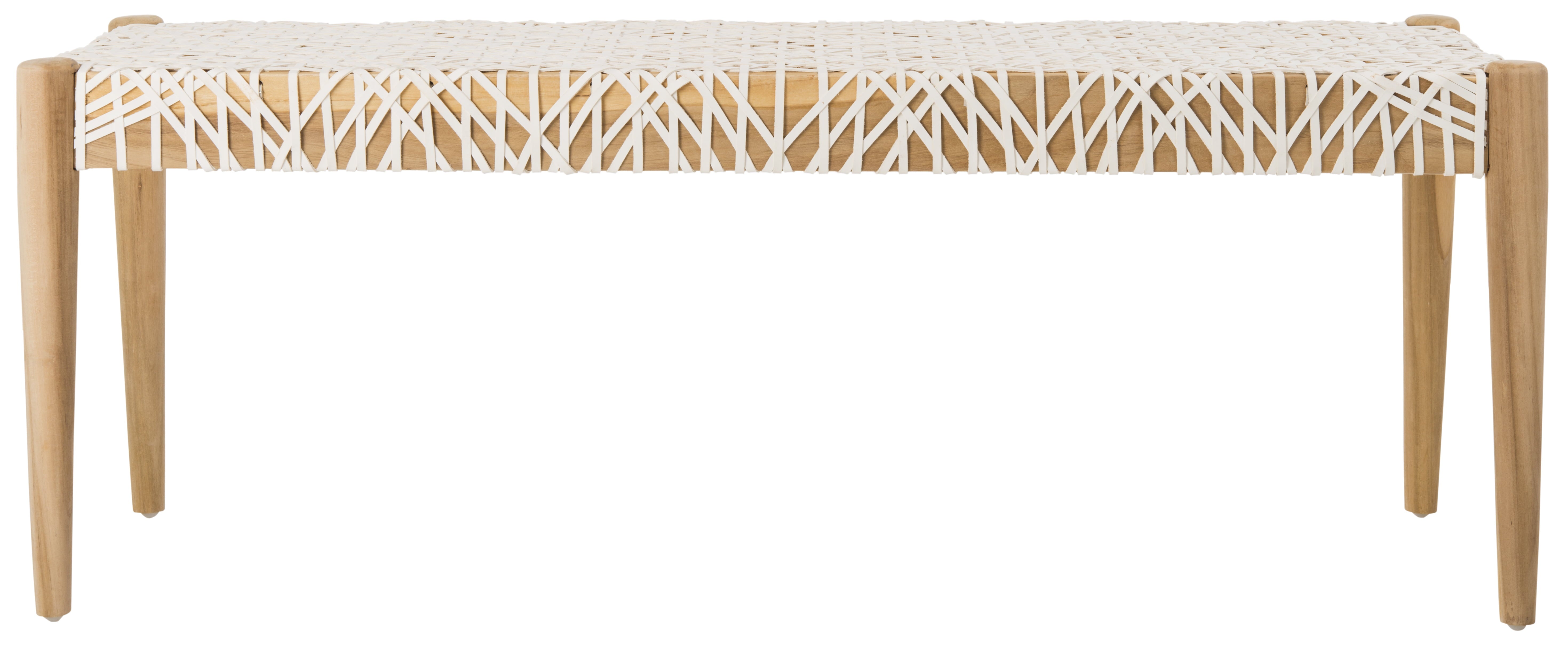 Safavieh Bandelier Leather Weave Indoor Bench