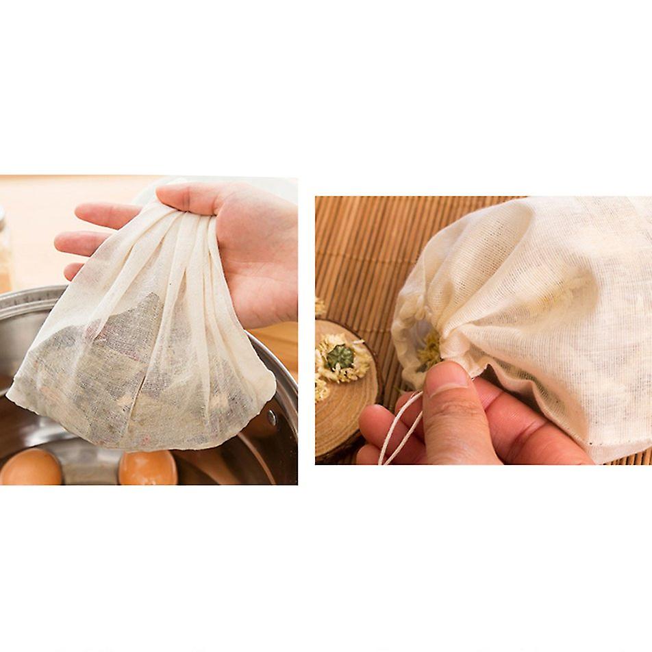 Soup Bag Paper Empty Draw String Teabags Herb Tea Bag Pouch Loose Pouch