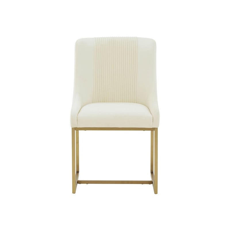 Lisa Pleated Velvet Dining Chair By Inspire Me! Home Decor