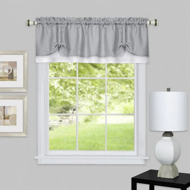 X 58 quot Elegant Solid Color Modern Fashion Window Valance