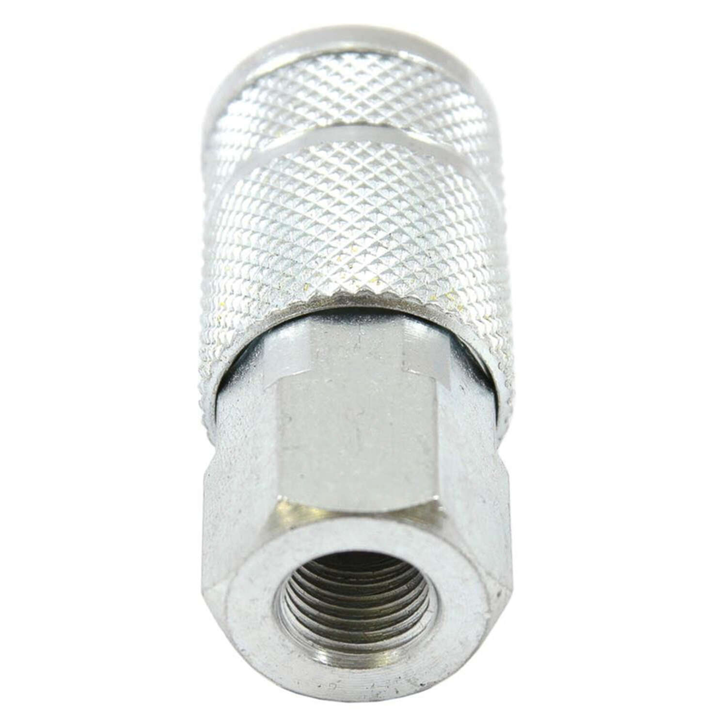 Forney Steel Air Coupler 3/8 in. Female X 1/4 in. 1 pc