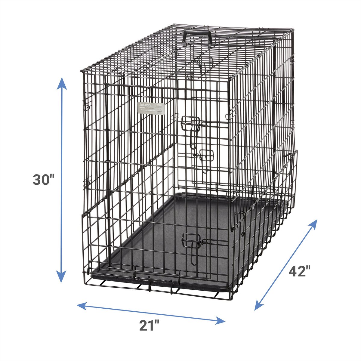 MidWest Solutions Series Side by Side Double Door Collapsible SUV Dog Crate