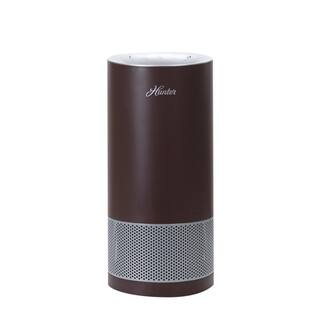 Hunter HP400 104 sq. ft. Round Tower Air Purifier for Allergy and Asthma Relief in Bronze and Silver HP400BRS