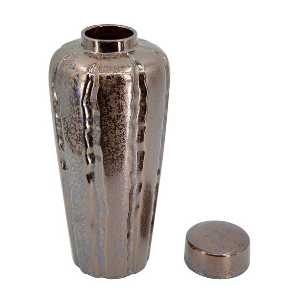 Metallic Glaze Ceramic Canisters