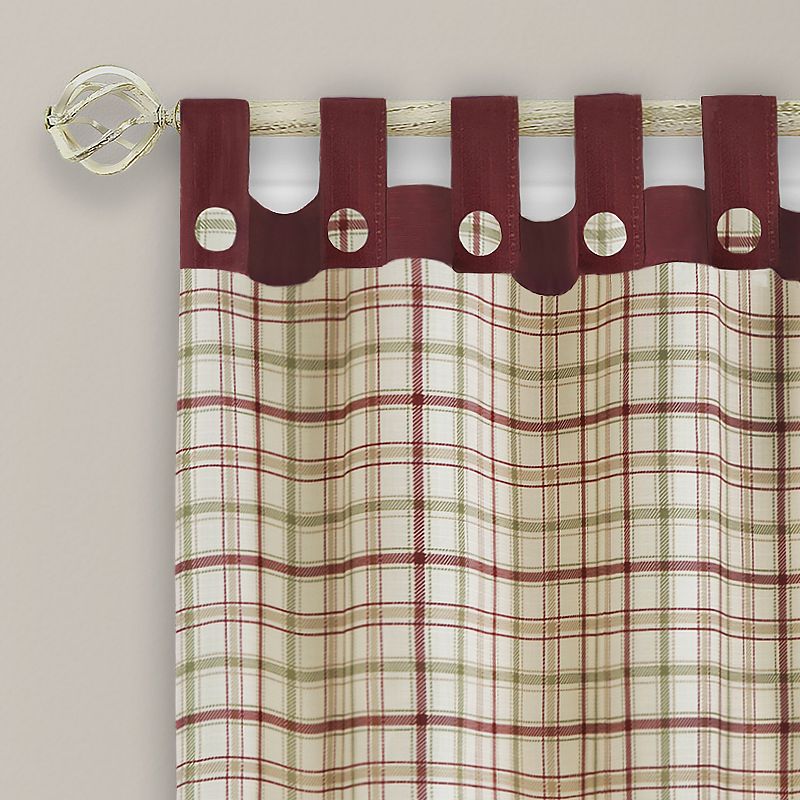 Achim Tattersall Button Tab Top Window Curtain